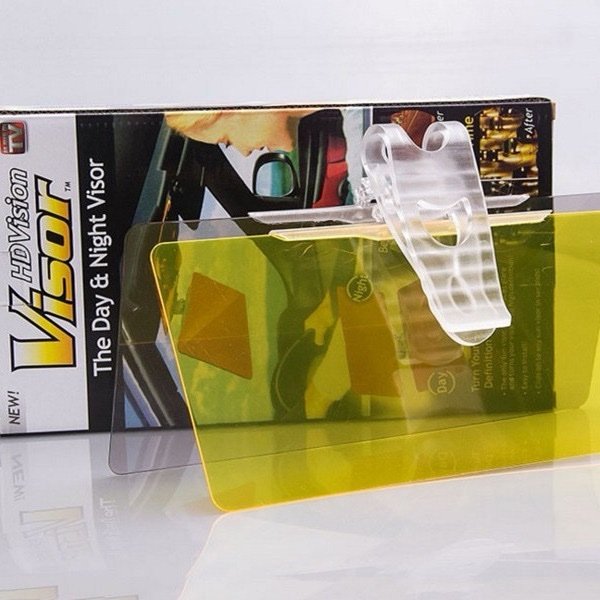 HD Vision Day & Night Car Visor – Anti-Glare Sunshade
