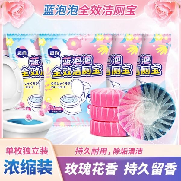 Rose-Scented Toilet Cleaning Tablets – Long-Lasting Freshness