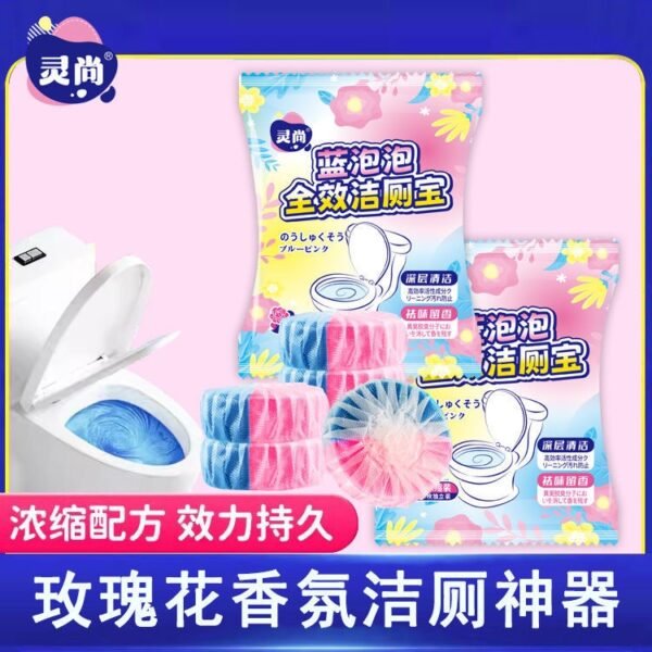Rose-Scented Toilet Cleaning Tablets – Long-Lasting Freshness