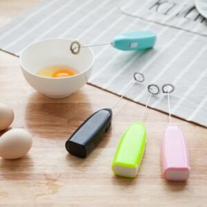 Handheld Electric Milk Frother – Portable Coffee & Drink Mixer