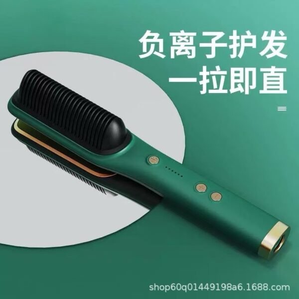 Hair Straightening Brush – Anti-Frizz & PTC Fast Heating