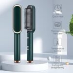 Hair Straightening Brush – Anti-Frizz & PTC Fast Heating