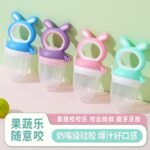 Baby Fruit Feeder Pacifier – Silicone Teething Feeder with Handle