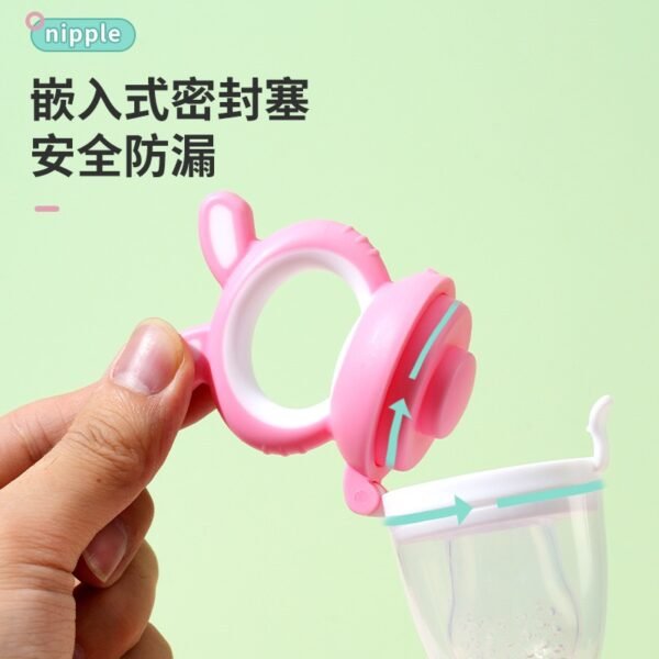 Baby Fruit Feeder Pacifier – Silicone Teething Feeder with Handle