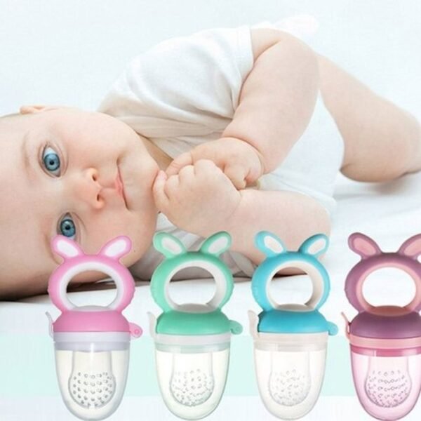 Baby Fruit Feeder Pacifier – Silicone Teething Feeder with Handle