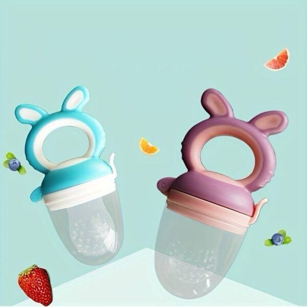 Baby Fruit Feeder Pacifier – Silicone Teething Feeder with Handle