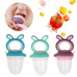 Baby Fruit Feeder Pacifier – Silicone Teething Feeder with Handle