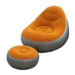 Inflatable Lounge Chair with Ottoman – Free Pump Included