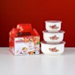 Product Name: 3-Piece Ceramic Preservation Bowl Set with Lids