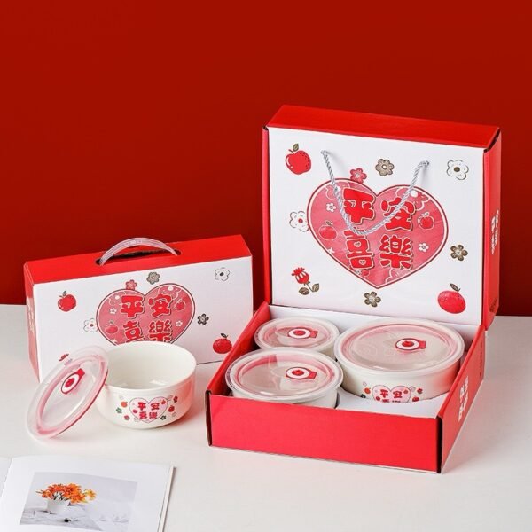 Product Name: 3-Piece Ceramic Preservation Bowl Set with Lids