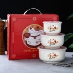 Product Name: 3-Piece Ceramic Preservation Bowl Set with Lids