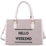 Hello Weekend Tote Bag
