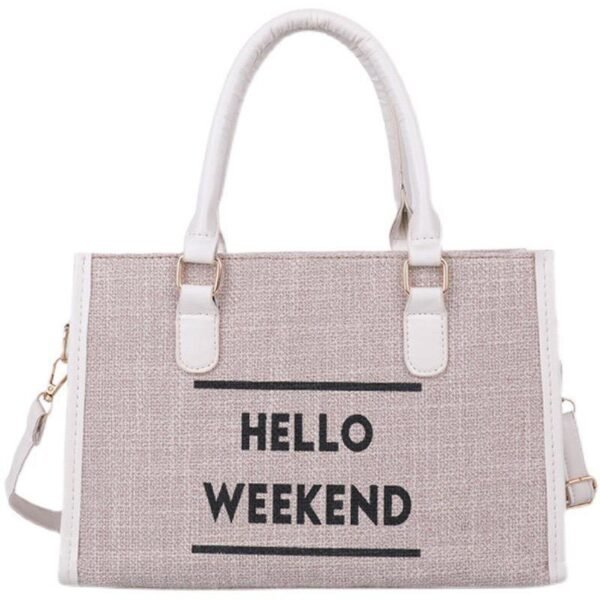 Hello Weekend Tote Bag