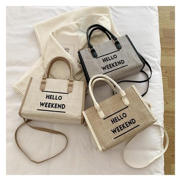 Hello Weekend Tote Bag