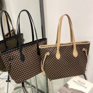 Classic Monogram Tote Bag (Luxury-Inspired)