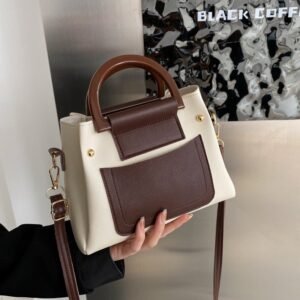 Two-Tone Structured Handbag