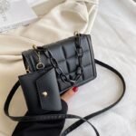 Luxe Quilted Crossbody Bag with Mini Wallet