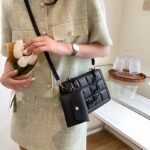 Luxe Quilted Crossbody Bag with Mini Wallet