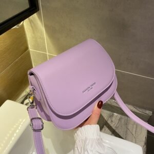Soft Curve Flap Crossbody β Lilac Edition