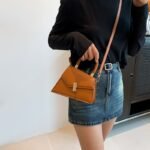 Emerald Twist Top Handle Mini Bag