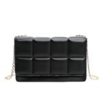 Luxe Charm Chain Purse – Quilted Edition