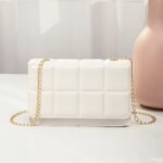 Luxe Charm Chain Purse – Quilted Edition