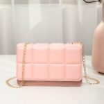 Luxe Charm Chain Purse – Quilted Edition