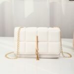 Luxe Charm Chain Purse – Quilted Edition