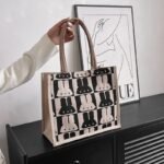 Canvas Bunny Graphic Tote Bag