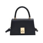 Luxe Croc-Embossed Handbag with Braided Handle