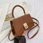 Luxe Croc-Embossed Handbag with Braided Handle