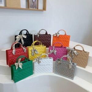Forever Loveβ Quilted Handbag with Scarf Accent