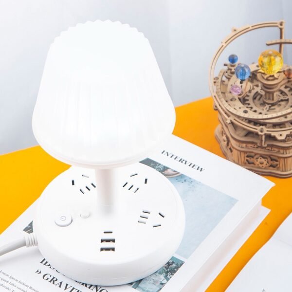 Multi-Function Desk Lamp with Power Strip
