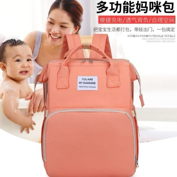 Travel Baby Bag with Foldable Crib & Changing Station