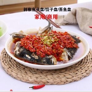 3pcs Set  White Ceramic Serving Plates