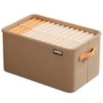 Foldable Fabric Storage Box – Large Capacity Closet Organizer
