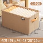 Foldable Fabric Storage Box – Large Capacity Closet Organizer