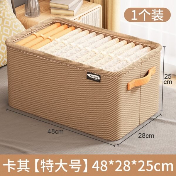 Foldable Fabric Storage Box – Large Capacity Closet Organizer