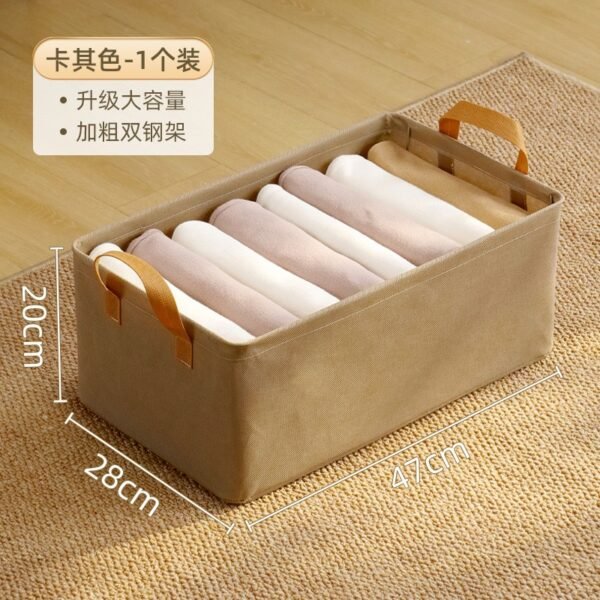 Foldable Fabric Storage Box – Large Capacity Closet Organizer