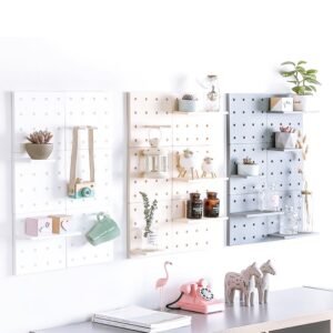 Wall-Mounted Pegboard Shelf Organizer