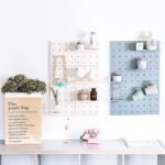 Wall-Mounted Pegboard Shelf Organizer