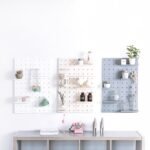 Wall-Mounted Pegboard Shelf Organizer
