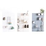 Wall-Mounted Pegboard Shelf Organizer