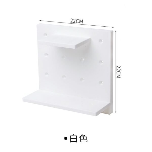 Wall-Mounted Pegboard Shelf Organizer