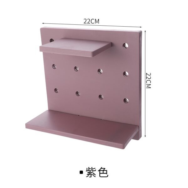 Wall-Mounted Pegboard Shelf Organizer