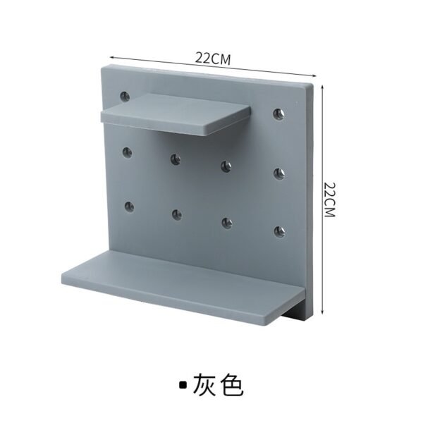 Wall-Mounted Pegboard Shelf Organizer