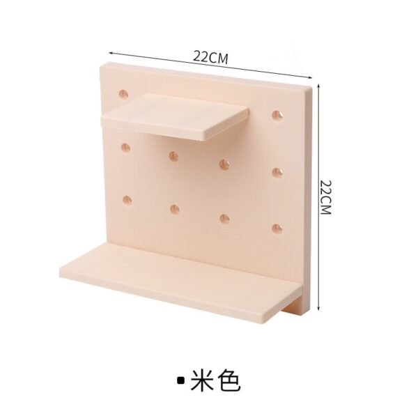 Wall-Mounted Pegboard Shelf Organizer