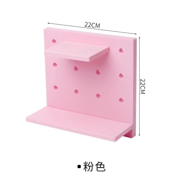 Wall-Mounted Pegboard Shelf Organizer