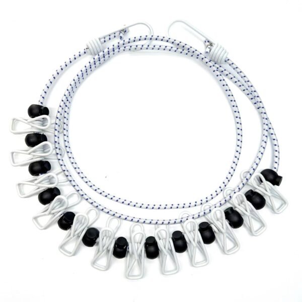 Portable Travel Clothesline with Clips