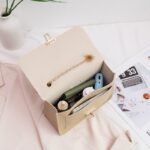 Fur Handle Lock Handbag